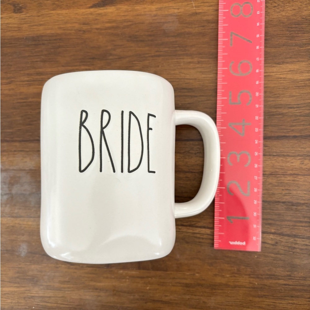 Rae Dunn Ceramic BRIDE Mug (White)
